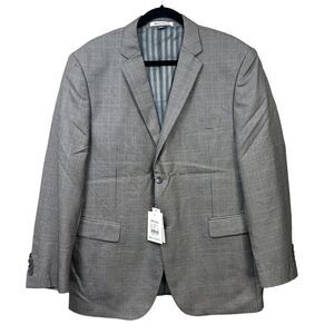 BRAVEMAN‎ Blazer Suit Italian Craft 2 Button Double Vented Checkered Men Sz 44R